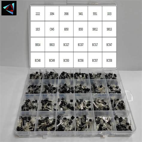 840pcs Set 24Values TO 92 Transistor Assortment Kit BC327 BC337 BC547