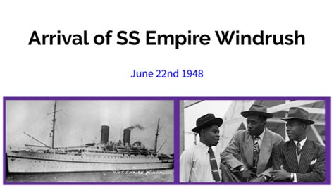 Windrush Arrival, Commemoration & Legacy | Teaching Resources