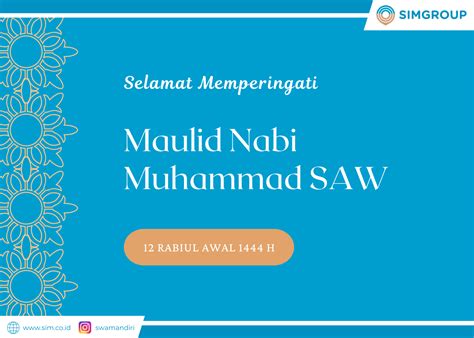 Selamat Memperingati Maulid Nabi Muhammad Saw 1444h Swakarya Insan