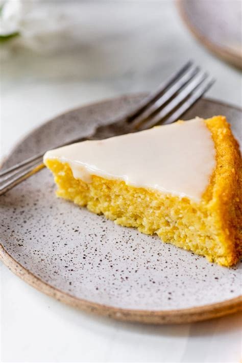 Polenta Cake With Orange Glaze