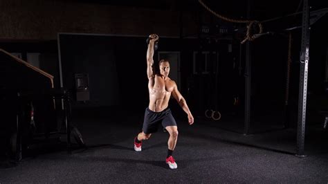 Contralateral Kettlebell Overhead Reverse Lunge Youtube