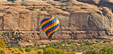Hot Air Balloon Rising Stock Photo Image Of Colour Sightsee