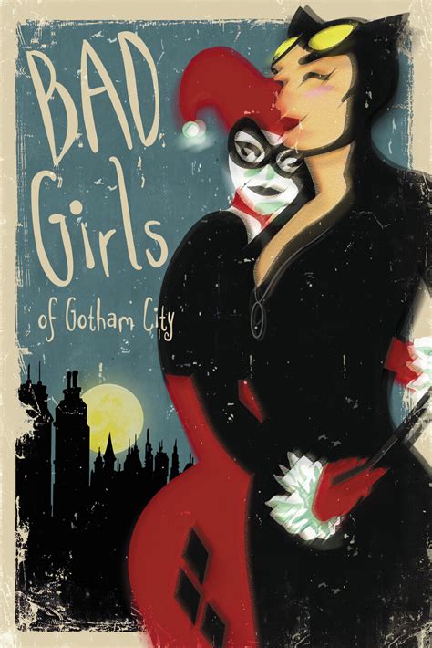 Poster Quadro Bad Girls Of Gotham City Regalos Merch Posters