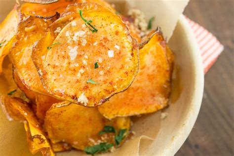 Paleo Sweet Potato Baked Chips