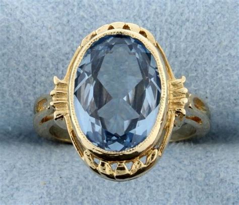 Vintage Blue Spinel Ring