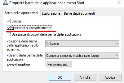 Nascondere barra delle applicazioni Windows 10 Oggi è un altro post