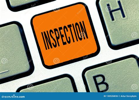 Conceptual Hand Writing Showing Inspection Business Photo Text Careful