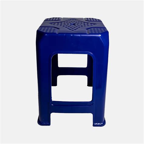 TABOURET PLASTIQUE BLEU FONCE H48CM 25 ETS Aming