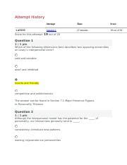 PSY330 WK 4 QUIZ Docx Attempt History LATEST Score For This Attempt