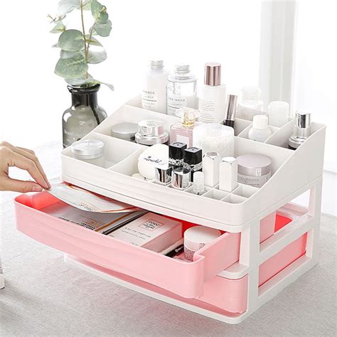 Small Makeup Organizer DIY Holder Storage Rack Home Capacity Make Up