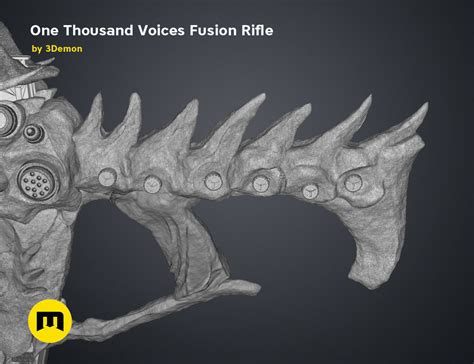 One Thousand Voices Fusion Rifle 3d Model 3d Printable Cgtrader