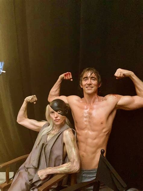 Lee Pace Shares Behind The Scenes Photos From The Naked Fight Scene In