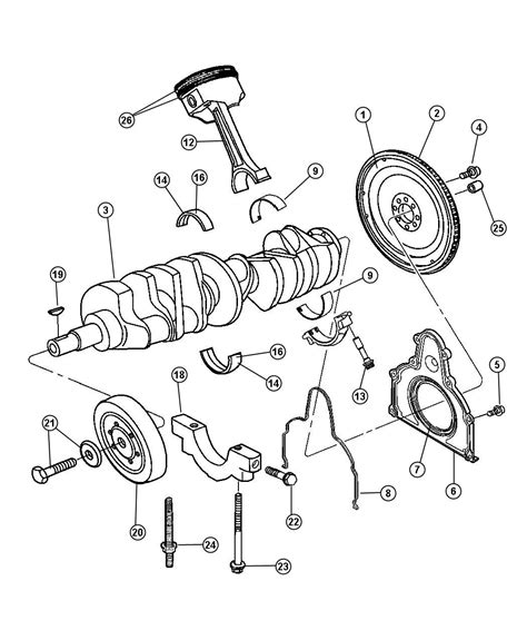 Dodge Viper Bearing Package Crankshaft 04883682aa Libertyville Il