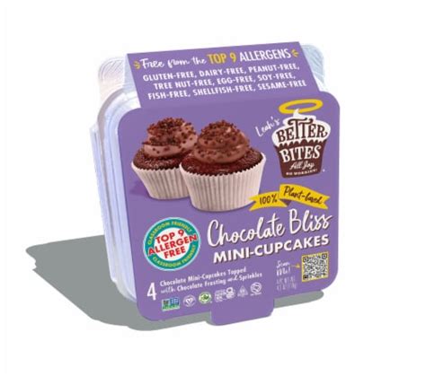 Leah S Better Bites Bakery Chocolate Bliss Mini Cupcakes 4 Ct 4 2