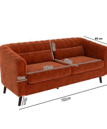 Velvet 3 Seater Sofa SAN Sanfurniture Ae