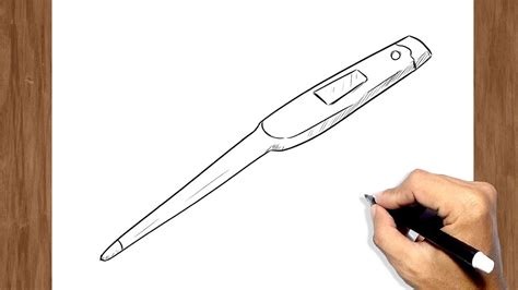 How To Draw Thermometer Youtube