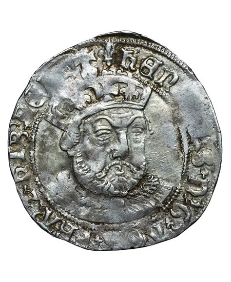 1544 7 Henry Viii Mm Lys Groat M And H