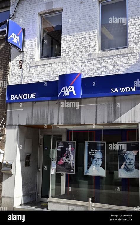 Hannut Belgium 10th Apr 2024 Illustration Shows The Logo Of Axa