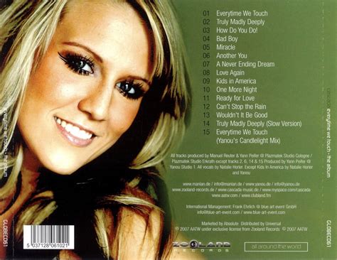 CD Booklets: Cascada - Everytime We Touch