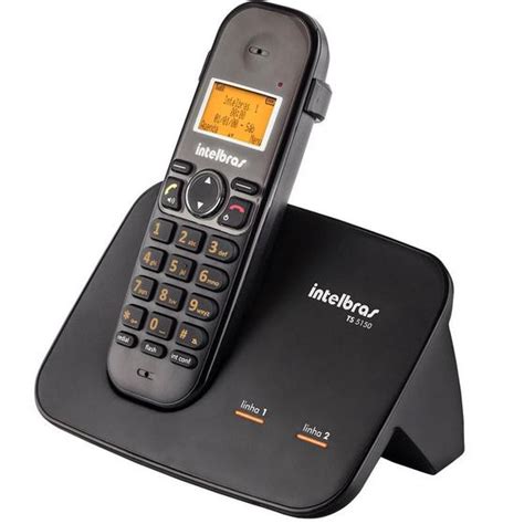 Telefone Sem Fio Para 2 Linhas Identificador De Chamadas Viva Voz DECT