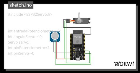 Servo Con Potenciometro Wokwi ESP32 STM32 Arduino Simulator