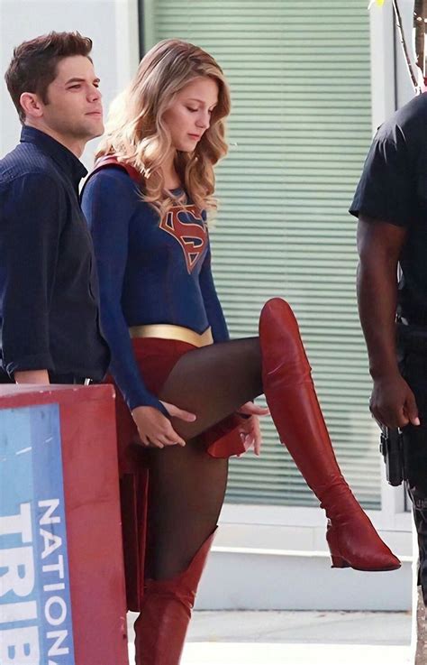 “i Think I Have A Run In My Pantyhose “😂 Supergirl Costume Melissa Supergirl Supergirl Outfit