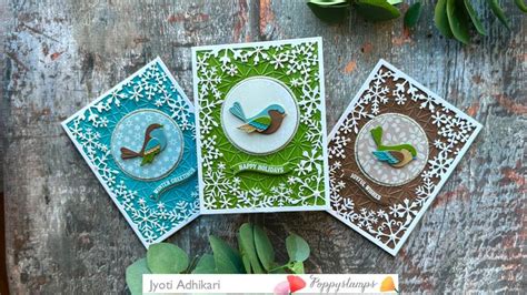 Nordic Bird Winter Cards Diy Christmas Cards 2024