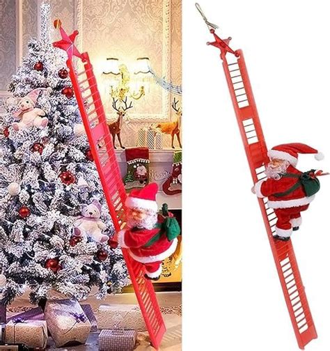 AKASENKO Santa Claus subiendo Escalera eléctrica con Luces Juguete de