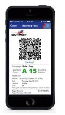 Southwest Airlines mobile boarding pass now across all US domestic ...