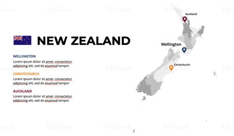 New Zealand Infographics Map Editable Ppt And Keynote