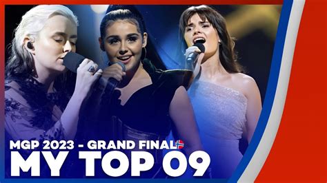 🇳🇴 Melodi Grand Prix 2023 Grand Final My Top 9 Norway Eurovision