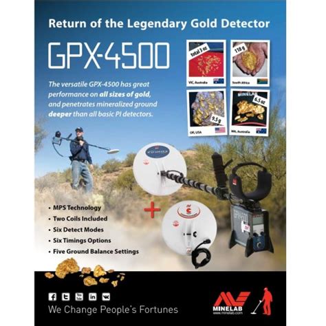 Minelab Gpx 4500 Brochure Minelab Electronics