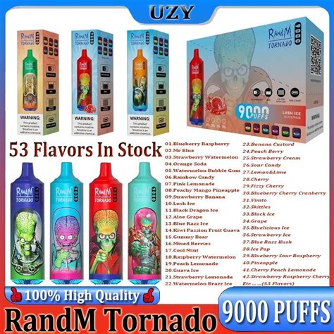 Original Randm Tornado 9000 Puff Jetable E Cigarettes 0 8ohm Maillage