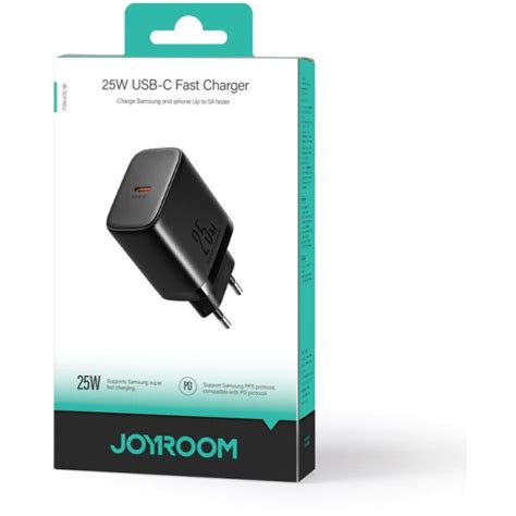 Joyroom Jr Tcf Wall Charger Usb C W Black