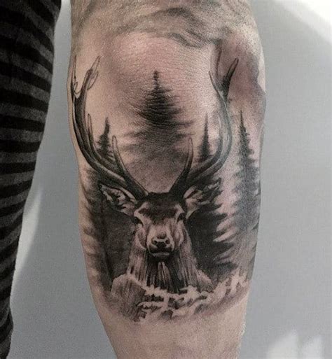 90 Deer Tattoos For Men Manly Outdoor Designs