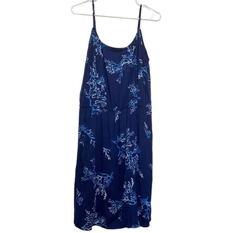 Old Navy Dresses Old Navy Womens Spaghetti Tank Top Dress Navy Blue