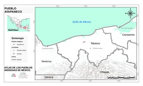 Ayapanecos Ubicación Atlas de los Pueblos Indígenas de México INPI