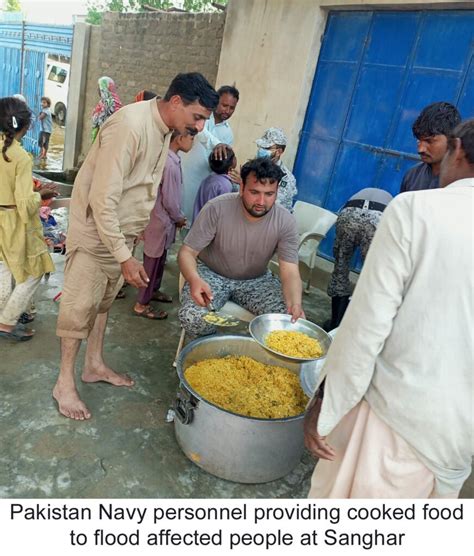 Pakistan Navy Flood Relief Operation Continues In Different Areas Of