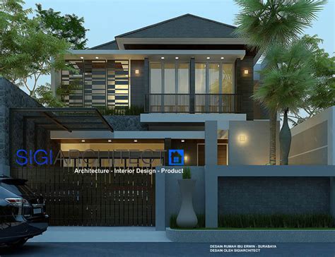 Modern Tropis House Design Desain Rumah Tropis Modern Roni Arsitek