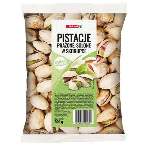 PISTACJE PRAŻONE SOLONE W SKORUPCE 200 g SPAR najlepszy dla Ciebie