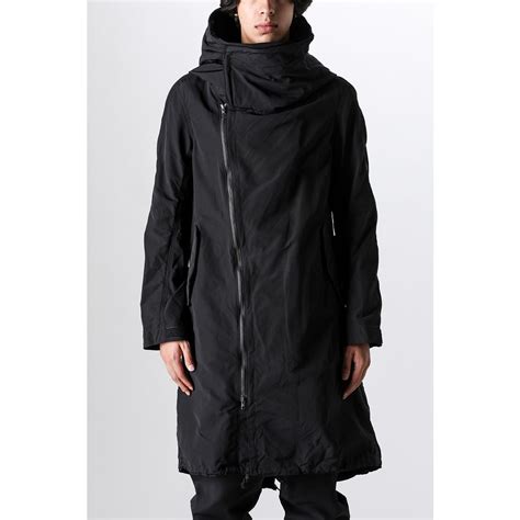 ヌード マサヒコマルヤマ nude masahiko maruyama MULTI ZIP MILITARY HOODIE COAT Black FASCINATE