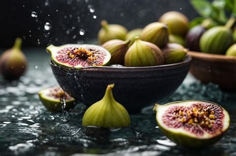 Premium Photo Still Life With Fresh Figs On An Old Table