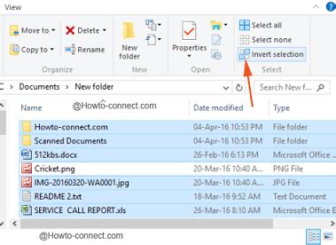 How To Use Invert Selection In File Explorer Windows