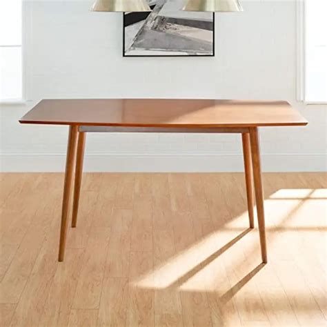 60 Mid Century Wood Dining Table Brown Vigshome