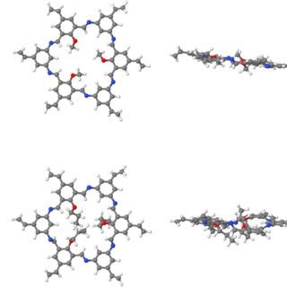 Illustration Of The DFT Optimized Configurations Of The Macrocycles