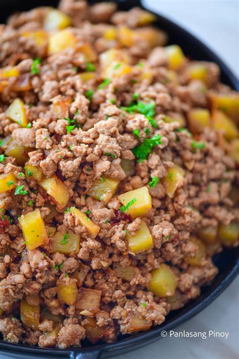 Pork Giniling With Oyster Sauce Panlasang Pinoy