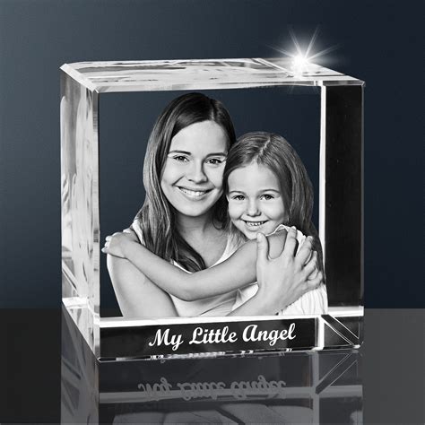 Buy Personalized Custom D Crystal Laser Engraving Photo Cube Portrait