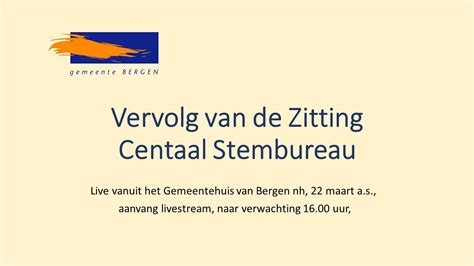 Vervolg Van De Zitting Centraal Stembureau Maart Zie