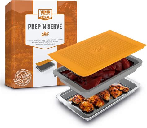 Free Shipping Yukon Glory Bbq Prep N Serve Set Grill Tray Combo With