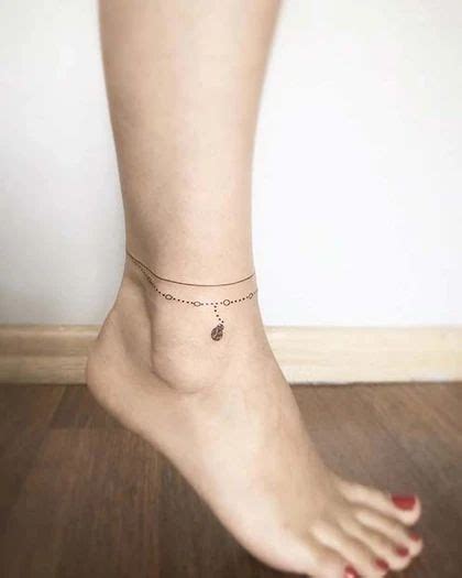 40 Stylish Ankle Bracelet Tattoo Ideas For A Graceful Look Anklet